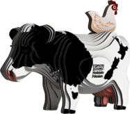 EUGY Holštajnska krava 3D kartonska sestavljanka
