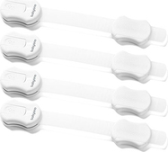 BABYONO Zámok univerzálny biely - 4 ks