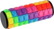 Hlavolam valec/veža farebný plast 11cm, 8x25x4,5cm