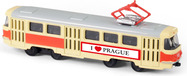 Kovová električka 16 cm Praha