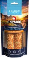 Ontario Protein csemege lazac ízű, rágótekercs kicsi 2db 12,7cm