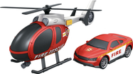 MAȘINĂ DE SERVICIU ORAȘ - 1:14 Set de pompieri elicopter + mașină