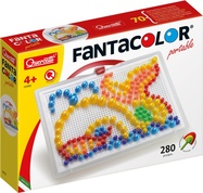 Quercetti Mozaika Fantacolor Portable - 280 ks, mix 3 veľkostí štipcov