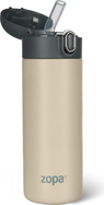 Termoska na tekutiny so slamkou 400 ml, Cookie beige