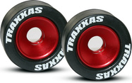Traxxas alumínium támasztókerék (Wheelie) piros (2)