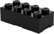 LEGO® box na desiatu 8 - čierna  100 x 200 x 75 mm