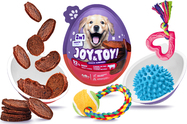 JOY&amp;TOY! Vajíčko pre psov s prekvapením Beef Coins - hovädzie mäsko