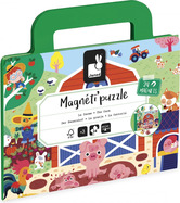 Janod Magnetipuzzle Ferma 24 buc în formă de valiză