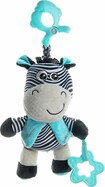 Edukačná hrajúca plyšová hračka s klipom Baby Mix zebra