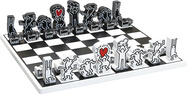 Vilac Modernes Holzschach Keith Haring