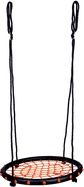 Bino Detské hojdací kruh čiernočervený - priemer 60cm , nosnosť 100 kg