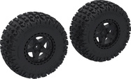 Arrma koleso s pneu Dboots Fortress SC, disk čierny (2)
