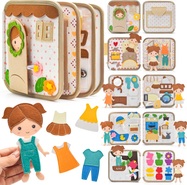 2Kids Toys Libro sensoriale busy Casa con bambola