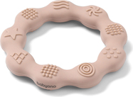 BABYONO Hryzátko silikónové Krúžok Beige