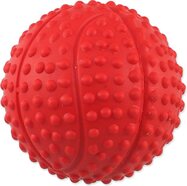 Hračka Dog Fantasy lopta basketbal s bodlinami pískacia mix farieb 5,5cm