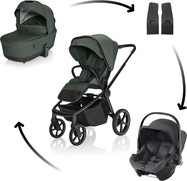 Kolica Move Cross 5X + autosjedalica Baby-Safe Core, Oak Green