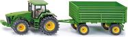 SIKU Farmer - tractor John Deere cu remorcă, 1:50