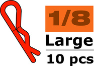 Sponka karosérie veľká 45° modrá (10)