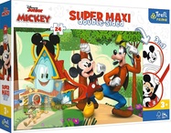 Trefl Obojstranné puzzle Mickeyho klubík SUPER MAXI