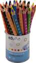 EDU3 Jumbo trojhranné pastelky P36, tuha 5 mm, 36 kusov -12 farieb v tégliku