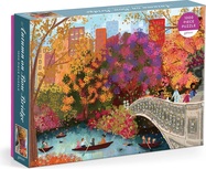 Galison Puzzle Toamna pe podul Bow Bridge Joy Laforme 1000 piese