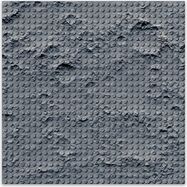 BRIXIES Plus 225.004 Dizajnová podložka na stavanie - mesačná krajina 25,5 x 25,5 cm