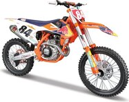 Maisto - Red Bull KTM 450 SX-F Factory Edition 2018, #84 Jeffrey Herlings, 1:6