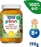 Salvest PONN BIO Hovädzie mäso s cestovinami (190 g)