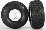 Traxxas koleso 2.2/3.0", disk SCT Split-Spoke saténový-čierny, pneu Kumho S1 (2)