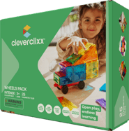 Cleverclixx Magnetická stavebnice Wheels Pack Intense – 25 ks