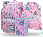 BAAGL SET 3 Airy Minecraft Panda: zaino, astuccio, sacca