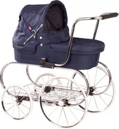 Götz klassischer Puppenwagen dunkelblau