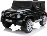 Elektrické autíčko Mercedes G500 12V, čierne, 2,4 GHz diaľkové ovládanie, USB / SD Vstup,