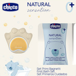 CHICCO Set darčekový kozmetický Natural Sensition + silikónová hubka na umývanie labka