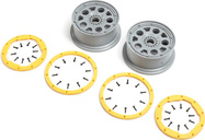 Losi disk strieborný, žltý beadlock (2): DBXL 2.0