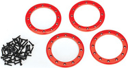 Traxxas hliníkový beadlock krúžok 2.2" červený (4)