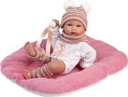 Llorens 63512 NEW BORN NIÑA - muñeca bebé realista con cuerpo de vinilo completo