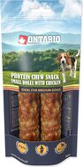 Pochúťka Ontario Protein kura, žuvacia rolka malá 2ks 12,7cm, Medium