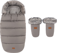 PETITE&amp;MARS Set zimska vreća Comfy 4u1 + rukavice za kolica Fjora Mocha Mousse