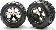 Traxxas roue 2.8", disque All-Star noir chromé, 29mm, pneu Talon (paire)