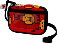 LEGO minifigures RED, TODAY I FEEL - billetera de viaje