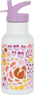 A Little Lovely Company - nerezová fľaša na pitie, 350 ml - kvetinová záhrada