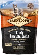Füttern Sie Carnilove Hunde kleiner Rassen mit frischem Strauß und Lamm, 1,5 kg