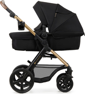 KINDERKRAFT Kočík kombinovaný Moov 2 3v1 Pure Black - penové kolesá
