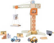 2Kids Toys Drevený žeriav s príslušenstvom