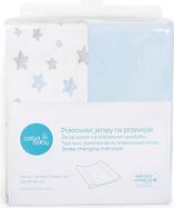 CEBA Poťah na prebaľovaciu podložku 50 x 70-80 cm 2 ks Blue+Blue Stars
