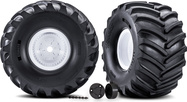 Traxxas Rad, Felge weiß, Reifen Terra Groove (Paar)