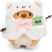 NICI plyš MyMochi Psík Hiro 8cm v kostýme ľadového medveďa a bubble tea, set darčekové bal