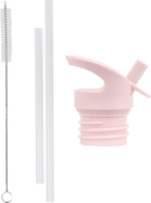 A Little Lovely Company - bouchon, brosse et paille pour bouteille en acier inoxydable - cœur