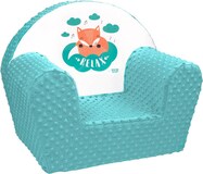 Detské kreslo z Minky New Baby Líška mätové